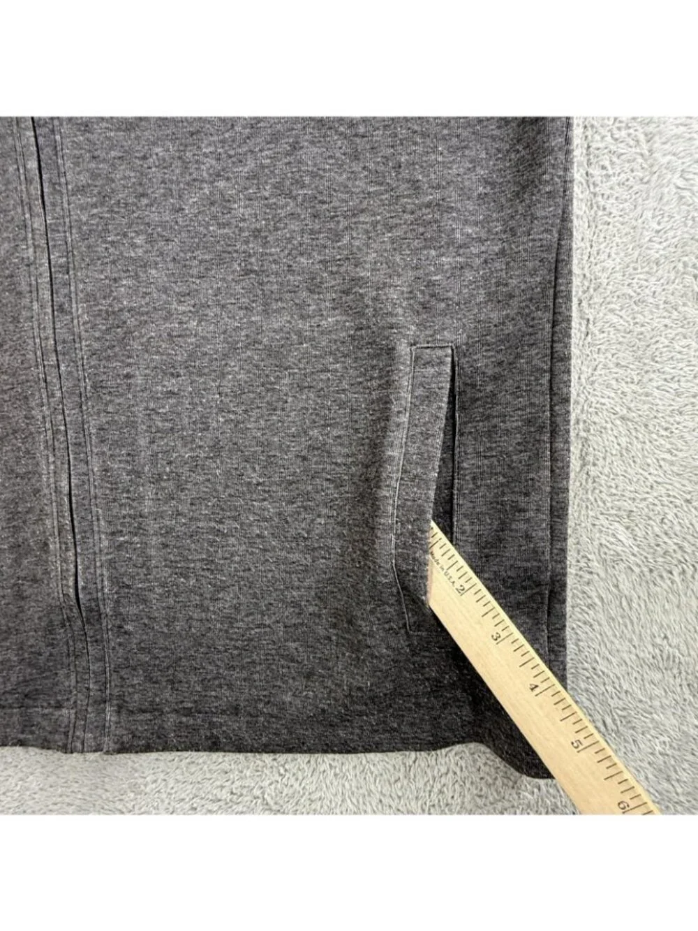 Bonobos Vest Mens Medium Gray Slim Fleece Full Zip Stand Collar Pockets Casual